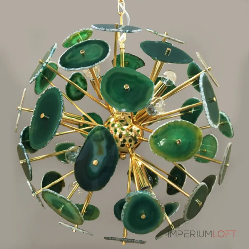 Подвесная люстра Agate Burst Chandelier Green Подвесная люстра Agate Burst Chandelier Green