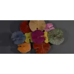 Арт-объект Disc wall art Lotus leaves II от ImperiumLoft