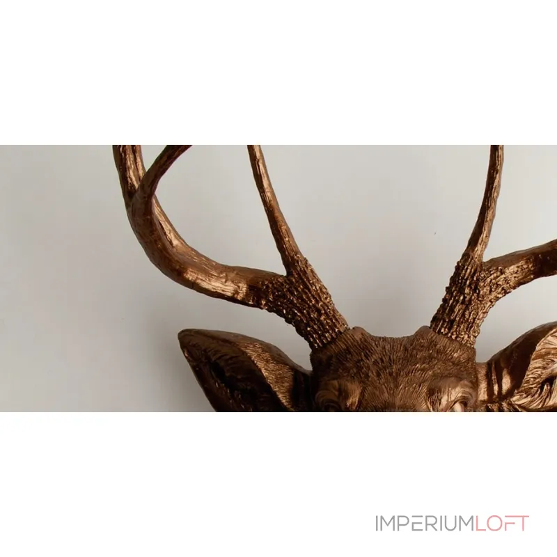 Голова оленя - Бронзовая с бронзовыми рогами от ImperiumLoft