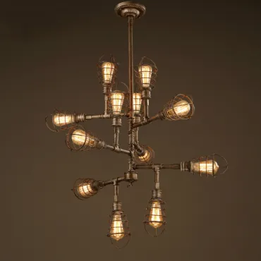 Подвесной светильник Loft Industrial Sputnik 12 Retro