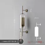 Настенный светильник CATCH WALL ball L58 brass от ImperiumLoft