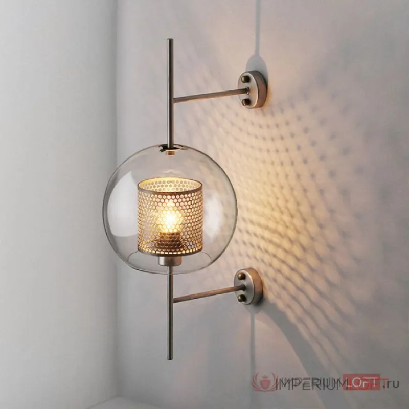 Настенный светильник CATCH WALL ball L58 brass от ImperiumLoft