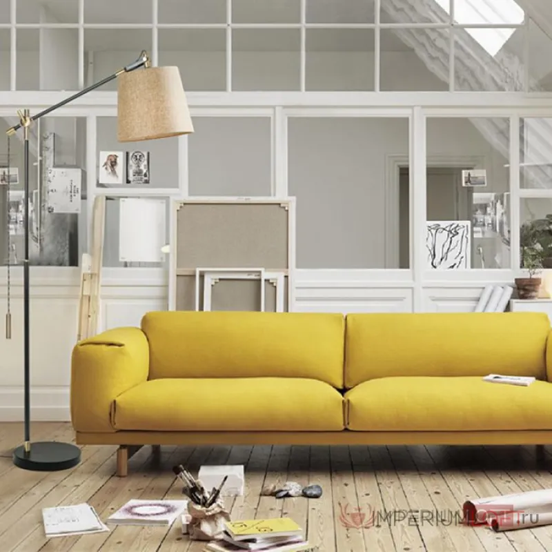 Напольный торшер PIPE beige от ImperiumLoft