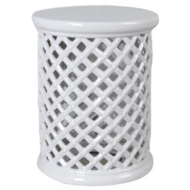 Керамический табурет Romb Garden Stool - White