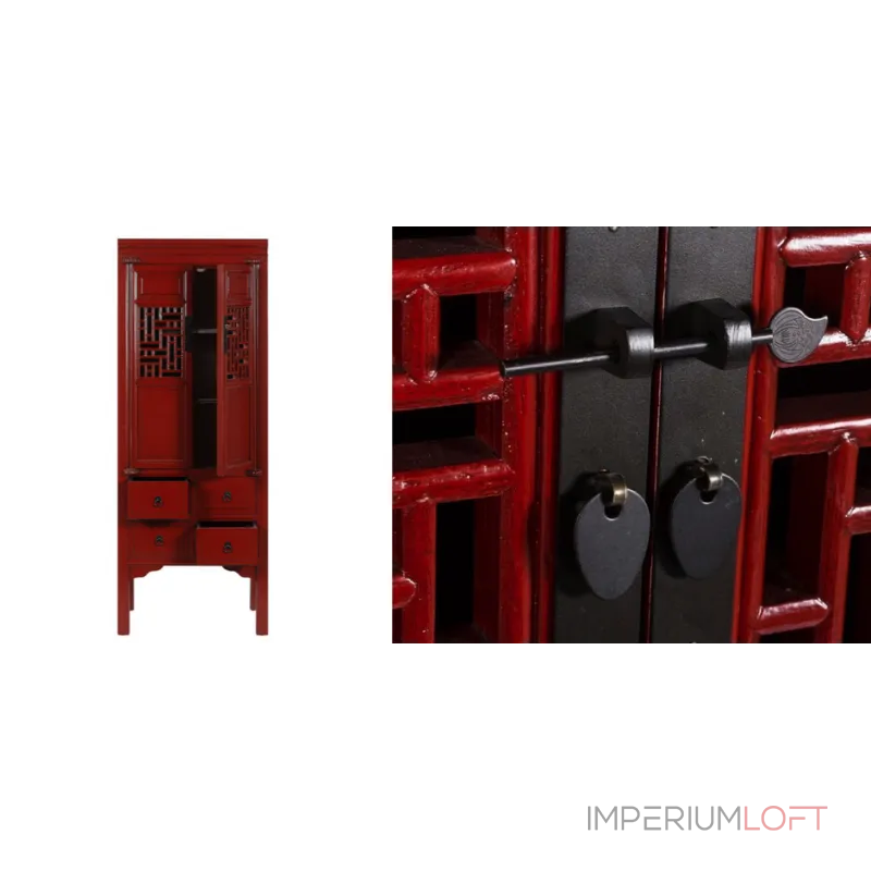 Шкаф Chinese Prison Red от ImperiumLoft