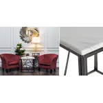 Приставной стол Serene Furnishing Dark Chrome Marble Top от ImperiumLoft