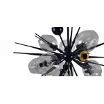 Люстра на штанге Boom Bubble Black 10 плафонов