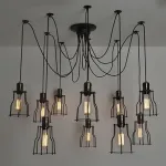 Подвесная люстра Loft Industrial 10 wire Cage Filament Pendant