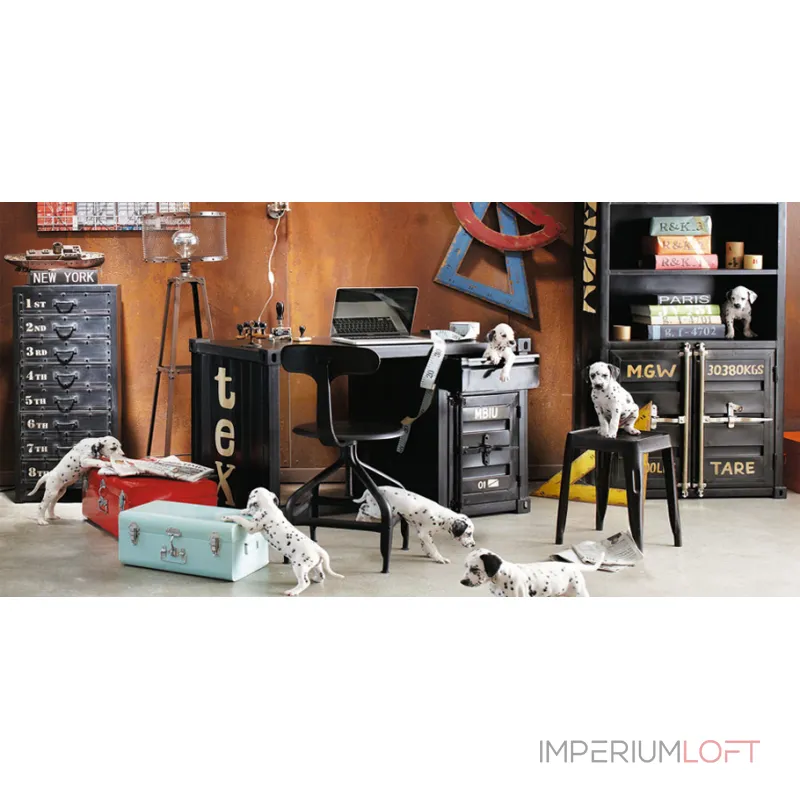 Письменный стол Metal & Oak Sea Container Desk от ImperiumLoft