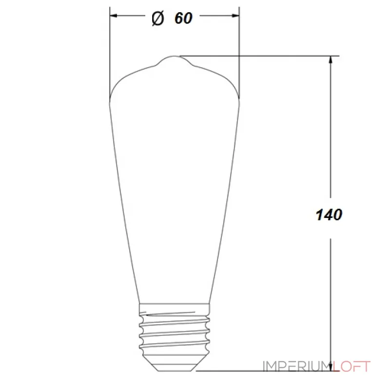Лампочка Loft Edison Retro Bulb №1 от ImperiumLoft