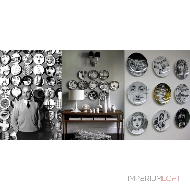 Декоративная тарелка Fornasetti 119 от ImperiumLoft Декоративная тарелка Fornasetti 119 от ImperiumLoft