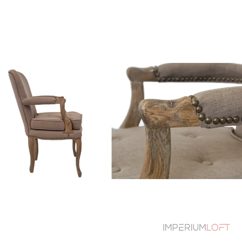 Стул French chairs Provence Corsica Grey ArmChair от ImperiumLoft