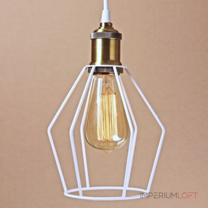 Подвесной светильник Wire Cage Pendant Trew White от ImperiumLoft Подвесной светильник Wire Cage Pendant Trew White от ImperiumLoft