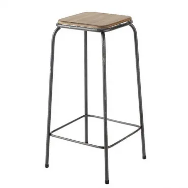 Барный стул Industrial Metal Rust Kraft Barstool
