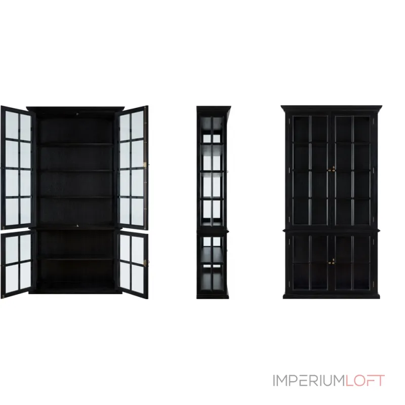 Шкаф-витрина French black от ImperiumLoft