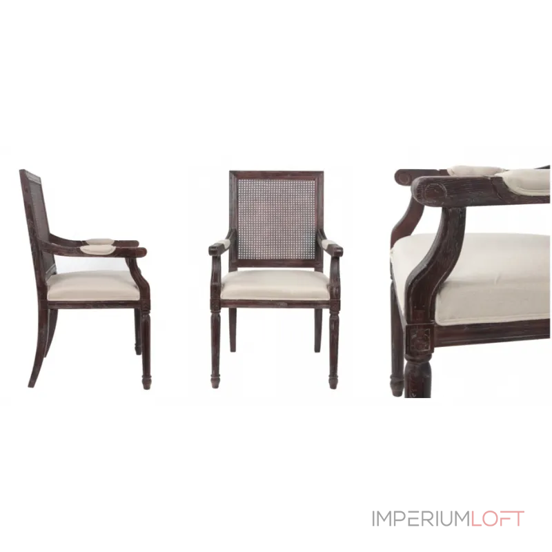 Стул French chairs Provence Garden Brown ArmChair от ImperiumLoft