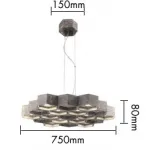 Подвесная люстра Honeycomb 12 Loft Wooden Ecolight