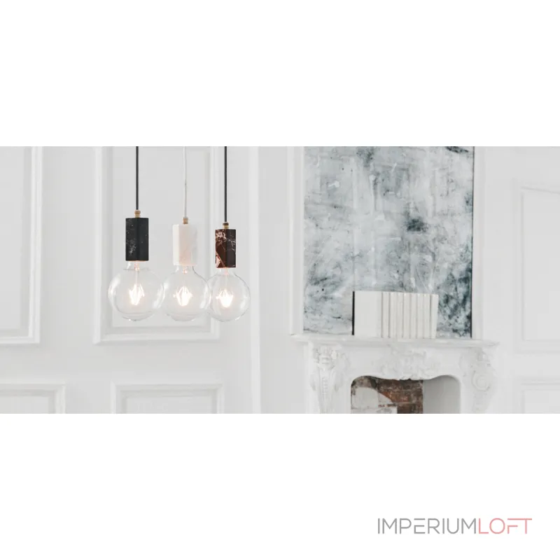 Подвесной светильник MARMOR TROM Nero designed		 in 2015 от ImperiumLoft