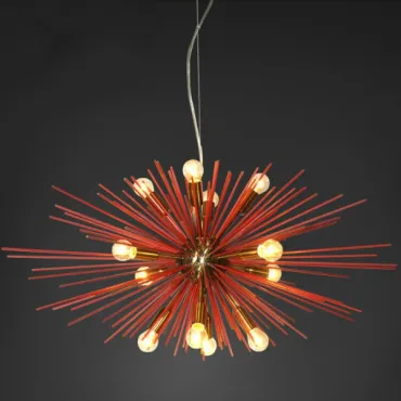 Подвесная люстра ASTRA Chandelier Sputnik Red and Brass