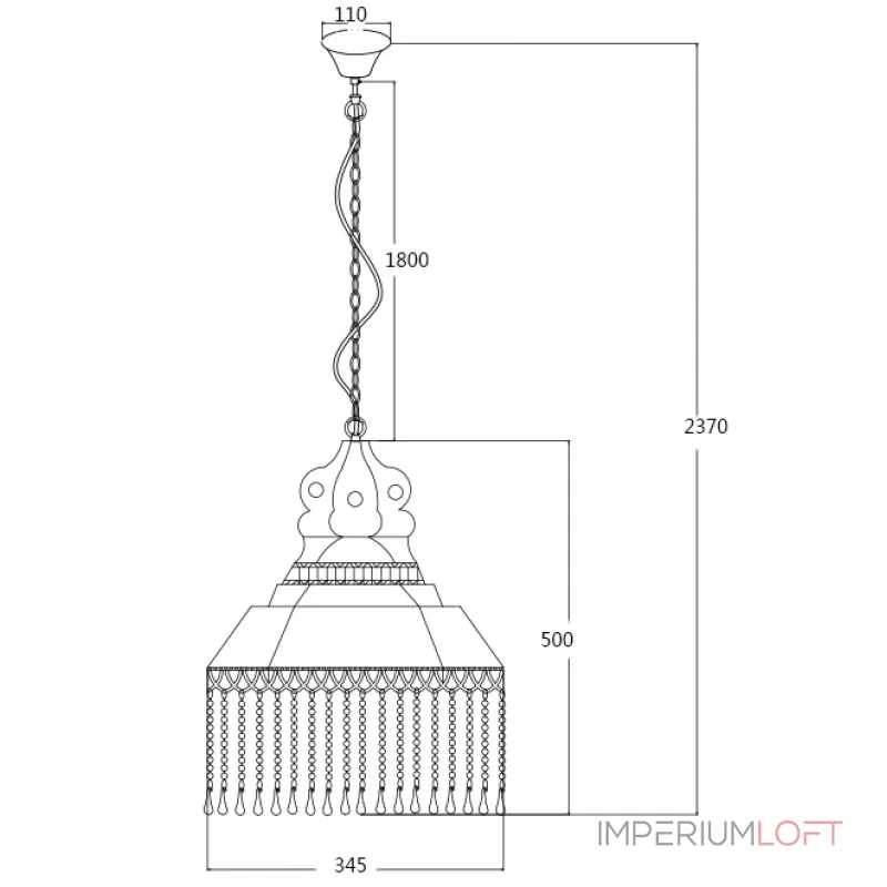 Подвесная люстра Loft Mosque Chandelier Подвесная люстра Loft Mosque Chandelier