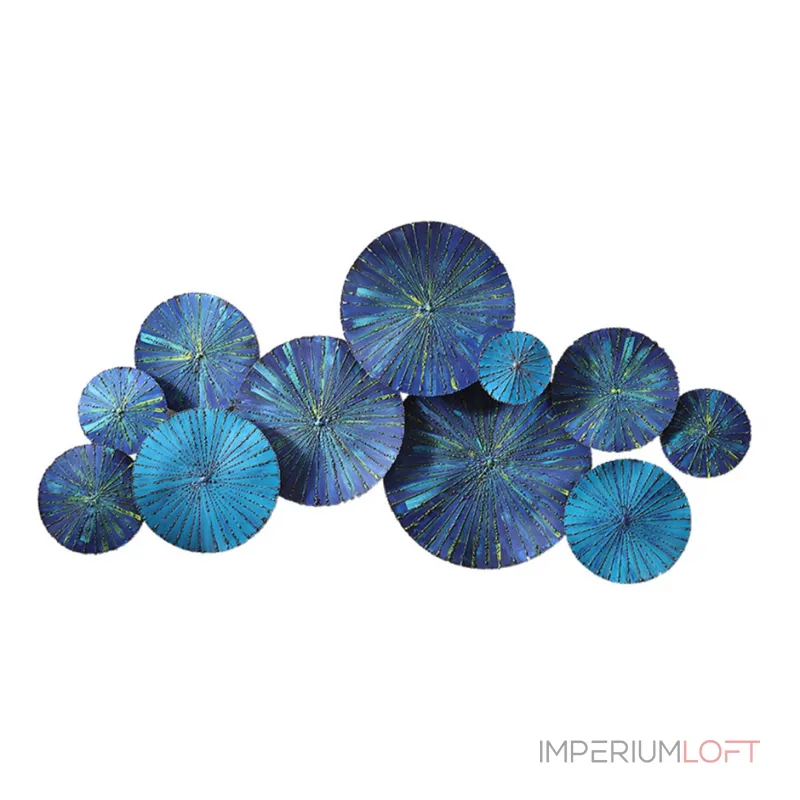 Настенный декор Blue Wheels от ImperiumLoft Настенный декор Blue Wheels от ImperiumLoft