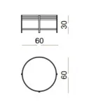 Столик Ula Low table ULA001 от ImperiumLoft