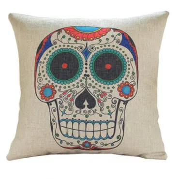 Декоративная подушка Skull multi color Декоративная подушка Skull multi color