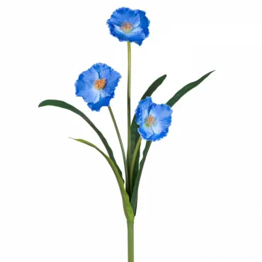 Декоративный искусственный цветок Blue Eschscholzia Декоративный искусственный цветок Blue Eschscholzia