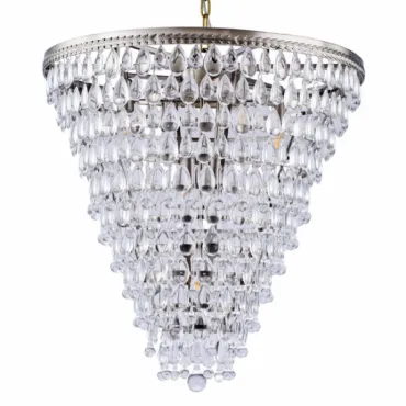 Подвесная люстра Clarissa Glass Drop Pendant 61 Nickel Подвесная люстра Clarissa Glass Drop Pendant 61 Nickel