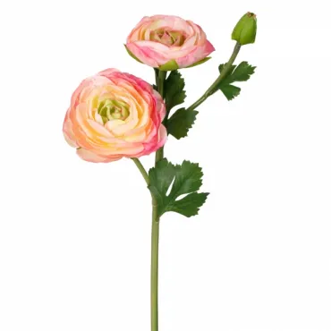 Декоративный искусственный цветок Pink Ranunculus Декоративный искусственный цветок Pink Ranunculus