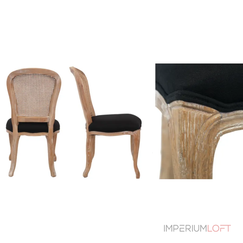 Стул French chairs Provence Neman Black Rattan Chair от ImperiumLoft