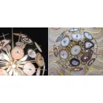 Люстра на штанге Agate Burst Chandelier Brass