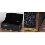 Шкатулка из ската Black Caviar Red Coral от ImperiumLoft