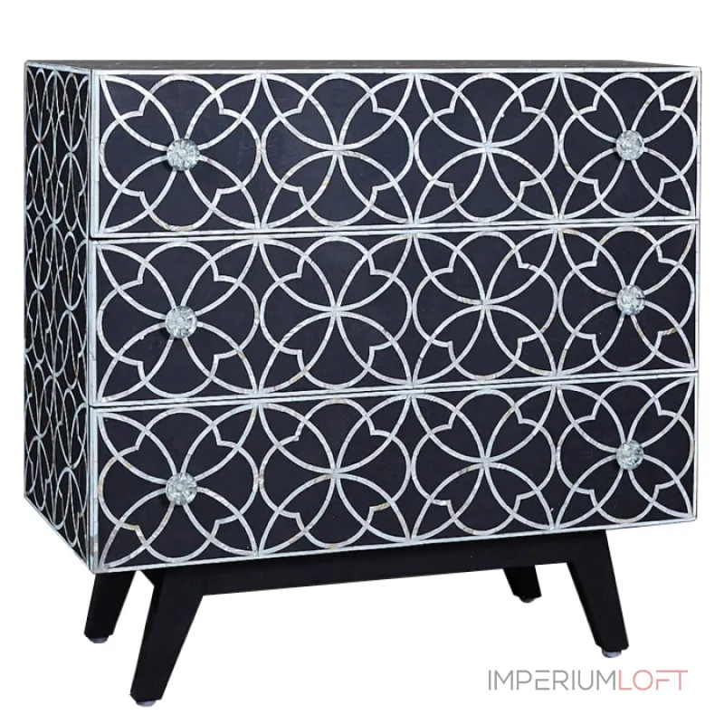 Комод Inlaid Bone Flower Geometry от ImperiumLoft Комод Inlaid Bone Flower Geometry от ImperiumLoft