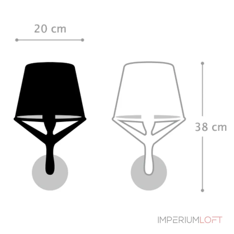 Бра Axis S71 Wall Black от ImperiumLoft