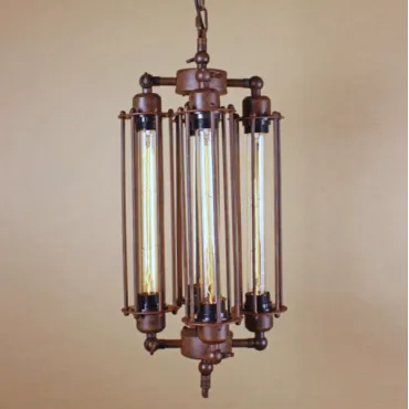Люстра Loft Industrial Edison Cage Vertical Quatro Chain Люстра Loft Industrial Edison Cage Vertical Quatro Chain