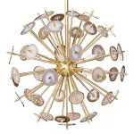 Люстра на штанге Agate Burst Chandelier Brass