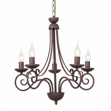 Подвесная люстра Half Ring 3 black leather