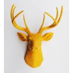 Голова оленя - Горчично-желтый от ImperiumLoft