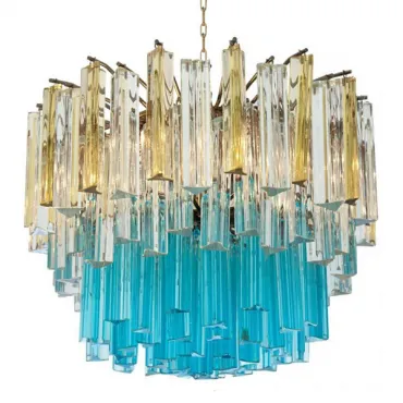 Подвесная люстра 1960s Vintage Murano Glass Chandelier turquoise glass Подвесная люстра 1960s Vintage Murano Glass Chandelier turquoise glass