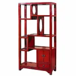 Красный китайский стеллаж countless treasures от ImperiumLoft