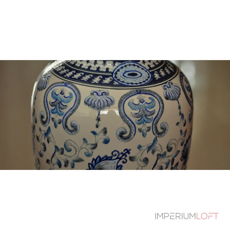 Настольная лампа Синий орнамент от ImperiumLoft