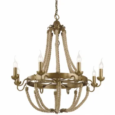 Подвесная люстра Rattan Chandelier Metall 8 Loft Rope Light Подвесная люстра Rattan Chandelier Metall 8 Loft Rope Light