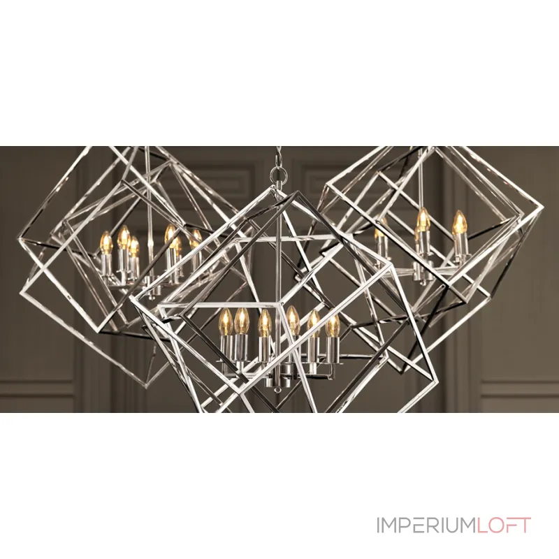 Подвесной светильник КУБ Matrix цвет Nickel от ImperiumLoft