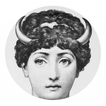 Декоративная тарелка Fornasetti 30.CR.BW.R01-253