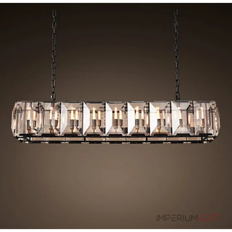 Подвесная люстра RH Harlow Crystal Square Chandelier 18 Подвесная люстра RH Harlow Crystal Square Chandelier 18
