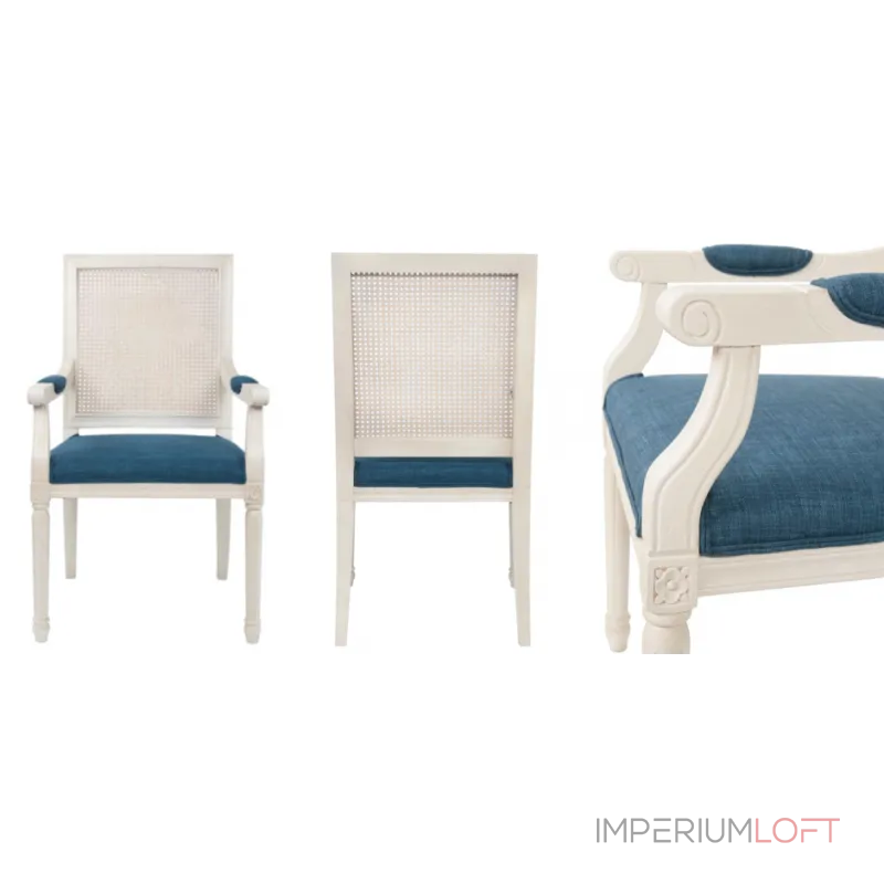 Стул French chairs Provence Garden White ArmChair от ImperiumLoft