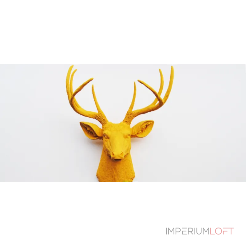 Голова оленя - Горчично-желтый от ImperiumLoft