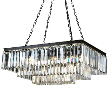 Подвесная люстра RH 1920s Odeon Square 3 row Black