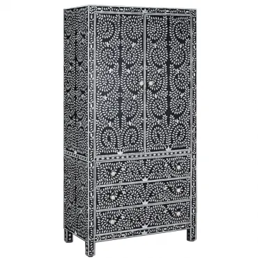 Шкаф Inlaid Bone Flower Motif